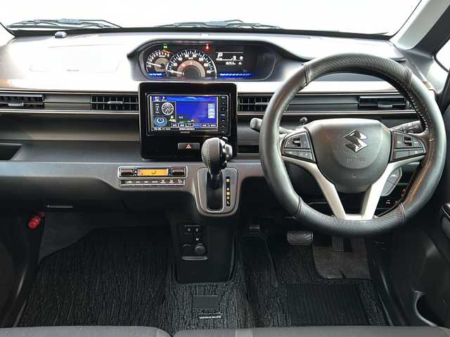 スズキ ワゴンＲ カスタムＺ HYBRID ZX 静岡県 2022(令4)年 1.9万km デニムブルーメタリック /社外ナビ/地デジTV//社外CD/DVD/Bluetooth//バックカメラ//レーダーブレーキサポート//前車追従クルーズコントロール//ドライブレコーダー前後//純正15インチAW//LEDヘッドライト//スマートキー//スペアキー//ETC