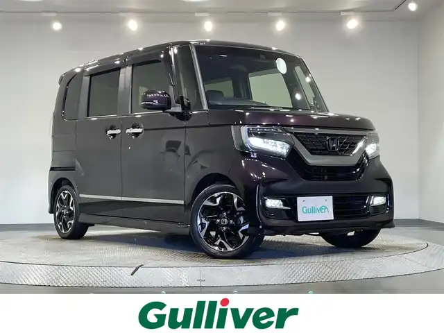 ホンダ Ｎ ＢＯＸ カスタム G L ターボ ホンダセンシング 愛知県 2020(令2)年 5.2万km プレミアムベルベットパープル・パール 純正８インチナビ/両側パワースライドドア/レーダークルーズコントロール/衝突軽減ブレーキ/車線逸脱警報/クリアランスソナー/先行車発進告知/パドルシフト/シートヒーター/ハーフレザーシート/バックカメラ/前後ドライブレコーダー/ビルトインＥＴＣ/アクセサリーソケット/USB入力端子/ISOFIX/純正フロアマット/純正15インチアルミホイール