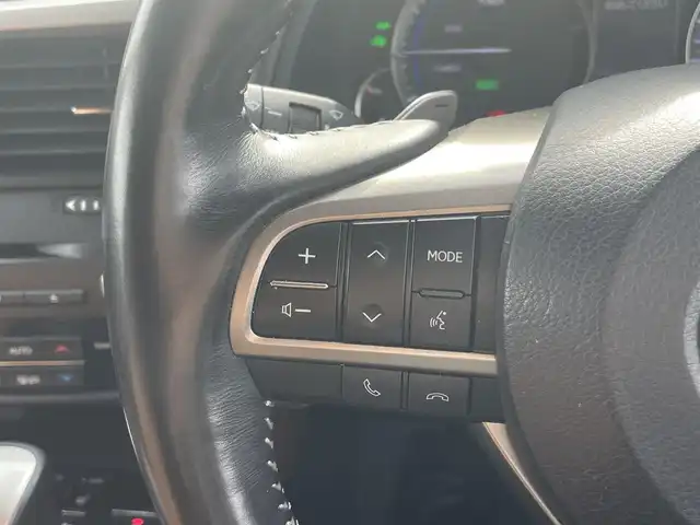 レクサス ＲＸ 450h バージョンL 千葉県 2020(令2)年 11.2万km グラファイトブラックガラスフレーク 純正ナビ(CD/DVD/BT/AUX/USB/TV/miracast)/パノラミックビューモニター/パワーシート/シートヒーター/シートベンチレーション(D/N)/ハンドルヒーター/革シート/パワーバックドア/HUD/LTA/BSM/PKSA/PKSB/RSA/パドルシフト/ビルトインETC(2.0)/純正フロアマット/AC100Vコンセント/クリアランスソナー/前方ドライブレコーダー/レーダークルーズコントロール