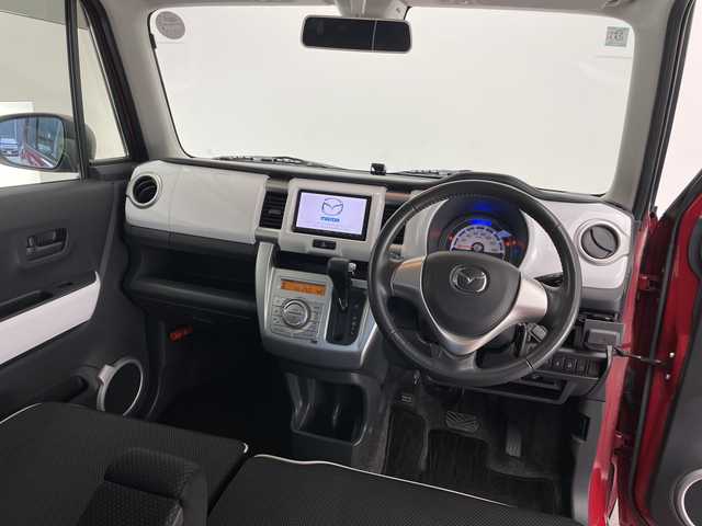 マツダ フレア クロスオーバー XS 長野県 2014(平26)年 6.7万km フェニックスレッドパール/ブラック 社外メモリナビ（型番：CA9K3）/（CD＆DVD＆SD＆USB）/バックカメラ/衝突被害軽減システム/盗難防止装置/ALPINE製フリップダウンモニター/LEDヘッドライト/フォグランプ/オートライト/シートヒーター（前席）/純正ドアバイザー/15インチ純正アルミホイール/純正フロアマット/オートエアコン/アイドリングストップ/スマートキー