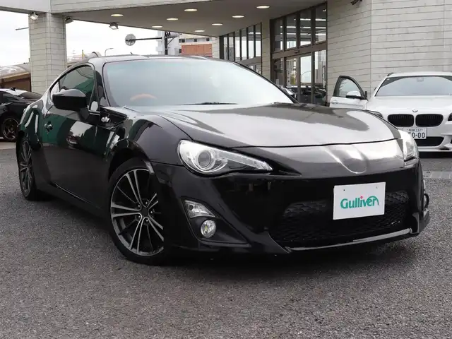 トヨタ ８６ GT 神奈川県 2013(平25)年 5.8万km 黒 ６速マニュアル/社外ボンネット/車高調/ETC/純正ナビ/フルセグTV/社外セキュリティ