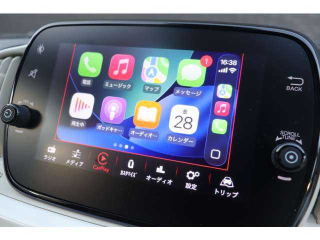 フィアット ５００ 大分県 2021(令3)年 5万km ボサノバホワイト 取扱説明書/保証書/クルーズコントロール/純正ディスプレイオーディオ/Bluetooth/CarPlay/純正フロアマット/純正ハロゲンヘッドライト/USB/パドルシフト/ETC