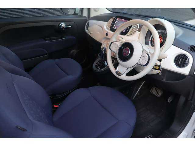 フィアット ５００ 大分県 2021(令3)年 5万km ボサノバホワイト 取扱説明書/保証書/クルーズコントロール/純正ディスプレイオーディオ/Bluetooth/CarPlay/純正フロアマット/純正ハロゲンヘッドライト/USB/パドルシフト/ETC