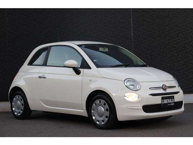 フィアット ５００ 大分県 2021(令3)年 5万km ボサノバホワイト 取扱説明書/保証書/クルーズコントロール/純正ディスプレイオーディオ/Bluetooth/CarPlay/純正フロアマット/純正ハロゲンヘッドライト/USB/パドルシフト/ETC