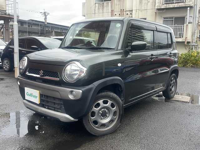 スズキ ハスラー G 宮崎県 2019(平31)年 7.6万km クールカーキPM 純正ナビ Bluetooth フルセグTV CD/DVDチェンジャー USB入力端子 ETC プッシュスタート 前席シートヒータ パワーウィンドウ パワーステアリング 純正マット 純正アルミホイール