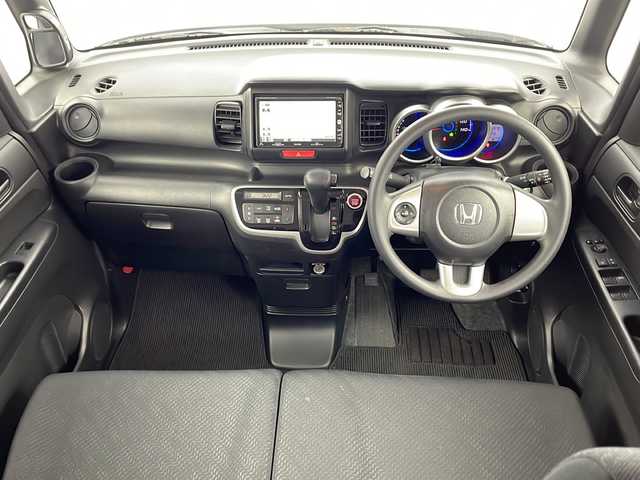 ホンダ Ｎ ＢＯＸ カスタム G 岐阜県 2013(平25)年 10.9万km プレミアムホワイトパール 純正ナビ/AM/FM/TV/SD/CD/DVD/両側スライドドア/ＨＩＤヘッドライト/社外１４インチアルミホイール/ステアリングリモコン/フォグライト/純正ドアバイザー/純正フロアマット/ステアリングリモコン/横滑り防止