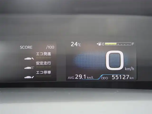 トヨタ プリウス A 静岡県 2018(平30)年 5.6万km スティールブロンドM 走行距離56千キロ/セーフティセンス/　・プリクラッシュセーフティ/　・レーダークルーズコントロール/　・オートマチックハイビーム/　・レーンディパーチャーアラート/ブラインドスポットモニター/ヘッドアップディスプレイ/シンプルインテリジェントパーキングアシスト/インテリジェントクリアランスソナー/純正9インチSDナビ/　CD/DVD/BT/SD/フルセグTV/ビルトインETC/社外デジタルインナーミラー（前後ドラレコ付）/   Dream maker DMDR-27/運転席シートリフター/ブラックコンソール/プッシュスタート／スマートキー/純正フロアマット／ドアバイザー/取扱説明書／保証書