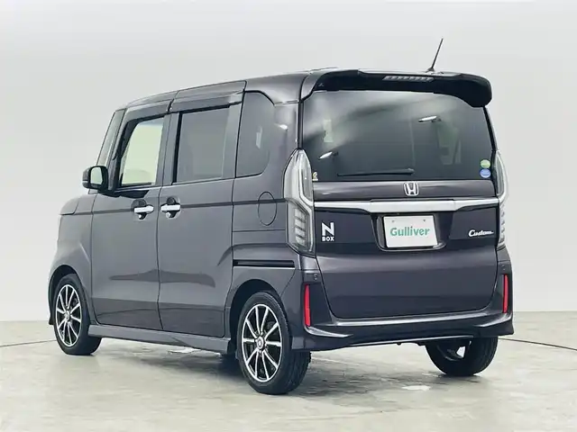 ホンダ Ｎ ＢＯＸ 福島県 2018(平30)年 9.4万km プレミアムベルベットパープル・パール ワンオーナー/ホンダセンシング　/・車線逸脱警報/・レーダークルーズコントロール/・ハンドルアシスト/・CMBS/・コーナーセンサー/純正ナビゲーション/【AM/FM/DVD/CD/Bluetooth/フルセグ】　/型番:VXU-185NBI/バックカメラ　/両側パワースライドドア　/純正ドライブレコーダー　/純正ビルトインＥＴＣ　/ハーフレザーシート/シーケンシャルウィンカー　/プッシュスタート/・スマートキー/ステアリングスイッチ/・チルトステアリング/・革巻きステアリング/純正フロアマット/ドアバイザー
