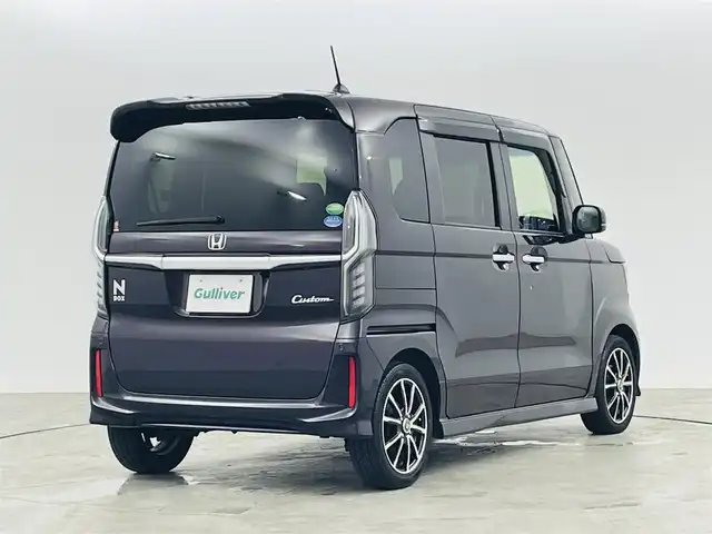 ホンダ Ｎ ＢＯＸ 福島県 2018(平30)年 9.4万km プレミアムベルベットパープル・パール ワンオーナー/ホンダセンシング　/・車線逸脱警報/・レーダークルーズコントロール/・ハンドルアシスト/・CMBS/・コーナーセンサー/純正ナビゲーション/【AM/FM/DVD/CD/Bluetooth/フルセグ】　/型番:VXU-185NBI/バックカメラ　/両側パワースライドドア　/純正ドライブレコーダー　/純正ビルトインＥＴＣ　/ハーフレザーシート/シーケンシャルウィンカー　/プッシュスタート/・スマートキー/ステアリングスイッチ/・チルトステアリング/・革巻きステアリング/純正フロアマット/ドアバイザー