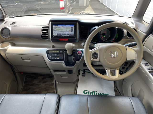 ホンダ Ｎ ＢＯＸ ＋ G Lパッケージ 和歌山県 2013(平25)年 5.5万km プレミアムホワイトパール 社外ナビ(KENWOOD)/＜ipod/USB/SD/ワンセグTV/FM/AM/Bluetooth＞/社外アルミホイール/横滑り防止装置/バックカメラ/両側パワースライドドア/サイドビューサポートミラー/取扱説明書/保証書