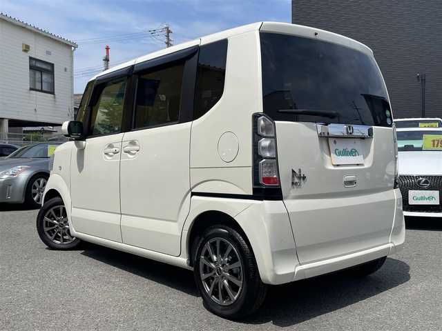 ホンダ Ｎ ＢＯＸ ＋ G Lパッケージ 和歌山県 2013(平25)年 5.5万km プレミアムホワイトパール 社外ナビ(KENWOOD)/＜ipod/USB/SD/ワンセグTV/FM/AM/Bluetooth＞/社外アルミホイール/横滑り防止装置/バックカメラ/両側パワースライドドア/サイドビューサポートミラー/取扱説明書/保証書