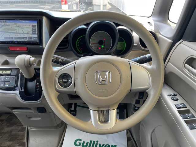 ホンダ Ｎ ＢＯＸ ＋ G Lパッケージ 和歌山県 2013(平25)年 5.5万km プレミアムホワイトパール 社外ナビ(KENWOOD)/＜ipod/USB/SD/ワンセグTV/FM/AM/Bluetooth＞/社外アルミホイール/横滑り防止装置/バックカメラ/両側パワースライドドア/サイドビューサポートミラー/取扱説明書/保証書