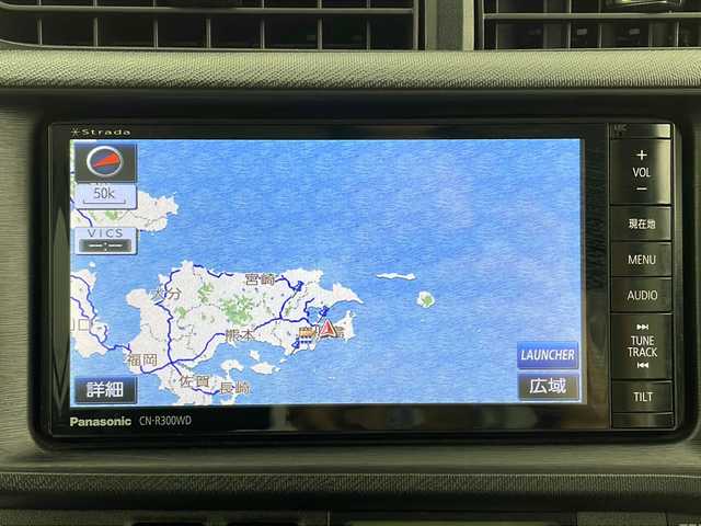 トヨタ アクア S 鹿児島県 2014(平26)年 5万km ディープアメジストマイカメタリック 社外ナビ/（CD/DVD/BT/フルセグTV）/電動格納ミラー/オートライト/純正フロアマット/ETC/パワーステアリング/パワーウィンドウ/スマートキー/プッシュスタート/取説、保証書