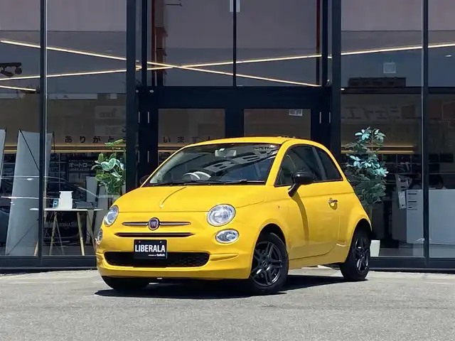 フィアット ５００ ミモザ 福岡県 2020(令2)年 3.6万km ジアッロ・ジネストラ ・クルーズコントロール/・社外SDナビ/USB/Bluetooth/CD/DVD/・バックカメラ/・社外前後ドライブレコーダー/・ワンセグ/・社外ETC/・社外14AW/・リモコンキー/・シートリフター