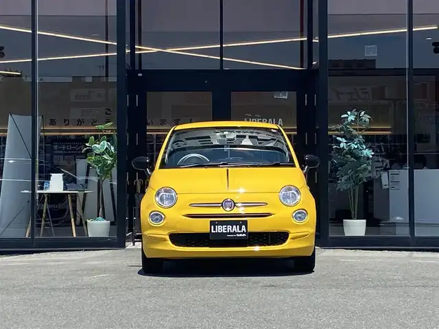 フィアット ５００ ミモザ 福岡県 2020(令2)年 3.6万km ジアッロ・ジネストラ ・クルーズコントロール/・社外SDナビ/USB/Bluetooth/CD/DVD/・バックカメラ/・社外前後ドライブレコーダー/・ワンセグ/・社外ETC/・社外14AW/・リモコンキー/・シートリフター