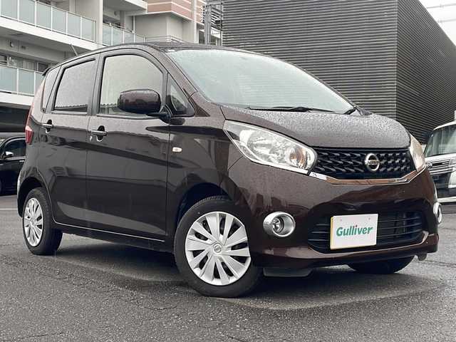 日産 デイズ S 静岡県 2015(平27)年 8万km モカブラウンP ワンオーナー/4WD/純正メモリナビ/フルセグTV/CD/SD/USB/アイドリングストップ/キーレス/運転席シートヒーター/取扱説明書