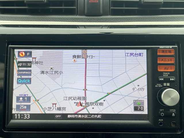 日産 デイズ S 静岡県 2015(平27)年 8万km モカブラウンP ワンオーナー/4WD/純正メモリナビ/フルセグTV/CD/SD/USB/アイドリングストップ/キーレス/運転席シートヒーター/取扱説明書