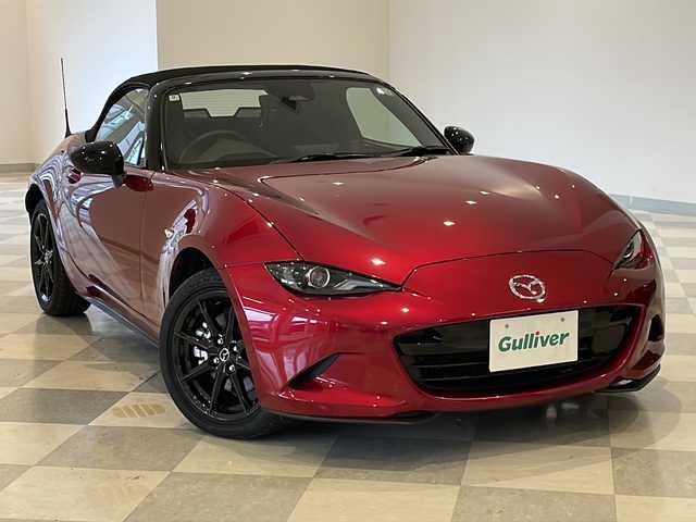 マツダ ロードスター RS 福井県 2024(令6)年 1万km ソウルレッドクリスタルM 純正8.8インチディスプレイオーディオ/フルセグTV/BT/USB/バックカメラ/BOSEサウンドシステム/i-ACTIVSENSE/・レーダークルーズコントロール/・ブラインドスポットモニタリング/・車線逸脱警報システム/・後側方接近車両検知/・スマートブレーキサポート/・交通標識認識システム/・ハイビームコントロールシステム/ハーフレザーシート/シートヒーター/オートライト/LEDヘッドライト/純正16インチアルミホイール/プッシュスタート/スマートキー