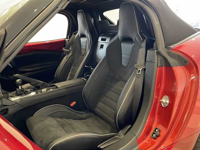 マツダ ロードスター RS 福井県 2024(令6)年 1万km ソウルレッドクリスタルM 純正8.8インチディスプレイオーディオ/フルセグTV/BT/USB/バックカメラ/BOSEサウンドシステム/i-ACTIVSENSE/・レーダークルーズコントロール/・ブラインドスポットモニタリング/・車線逸脱警報システム/・後側方接近車両検知/・スマートブレーキサポート/・交通標識認識システム/・ハイビームコントロールシステム/ハーフレザーシート/シートヒーター/オートライト/LEDヘッドライト/純正16インチアルミホイール/プッシュスタート/スマートキー