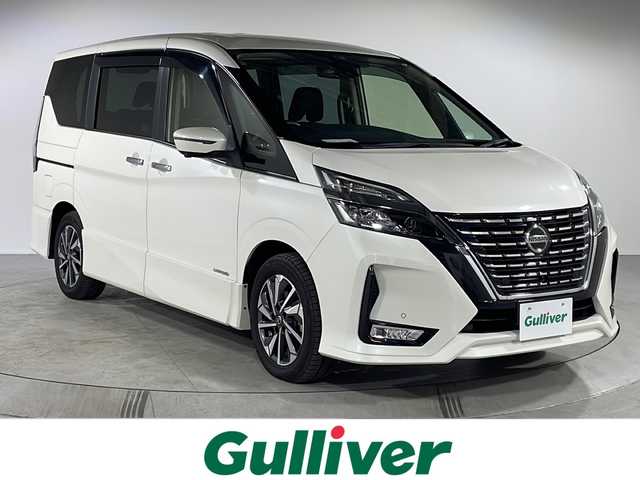 日産 セレナ ハイウェイスター V 福岡県 2020(令2)年 4.6万km ブリリアントホワイトパール 純正ナビ(フルセグ/BT/CD/DVD)/アラウンドビューモニター/両側パワースライドドア/エマージェンシーブレーキ/ETC/フリップダウンモニター/スマートキー×2/LEDヘッドライト/純正アルミホイール