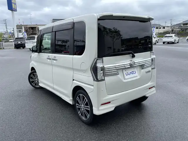 ダイハツ タント カスタム RS トップED SAⅡ 福島県 2016(平28)年 10.5万km パールホワイトⅢ (株)IDOMが運営する【じしゃロンいわき店】の自社ローン専用車両になります。こちらは現金またはオートローンご利用時の価格です。自社ローンご希望の方は別途その旨お申付け下さい/登録時走行距離104726km/純正8インチディーラーオプションナビゲーション/（AM/FM/SD/HDMI/USB)/Bluetooth接続/レザーステアリング/ステアリングスイッチ/エコアイドリングストップ/スマートアシストII/両側パワースライドドア/リアサンシェードフィルム/純正ブラックソフトレザーシート