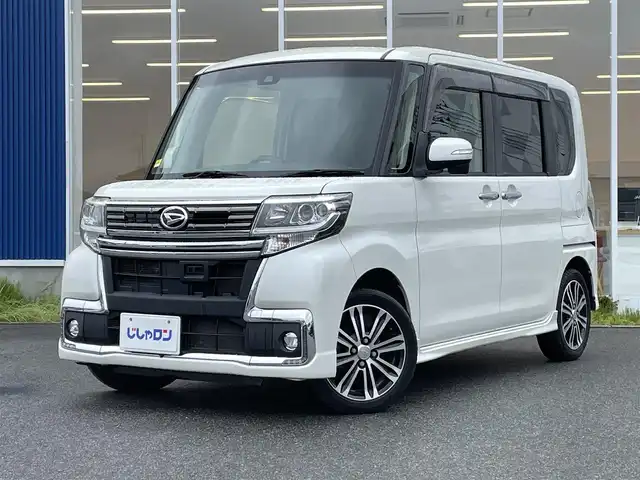ダイハツ タント カスタム RS トップED SAⅡ 福島県 2016(平28)年 10.5万km パールホワイトⅢ (株)IDOMが運営する【じしゃロンいわき店】の自社ローン専用車両になります。こちらは現金またはオートローンご利用時の価格です。自社ローンご希望の方は別途その旨お申付け下さい/登録時走行距離104726km/純正8インチディーラーオプションナビゲーション/（AM/FM/SD/HDMI/USB)/Bluetooth接続/レザーステアリング/ステアリングスイッチ/エコアイドリングストップ/スマートアシストII/両側パワースライドドア/リアサンシェードフィルム/純正ブラックソフトレザーシート
