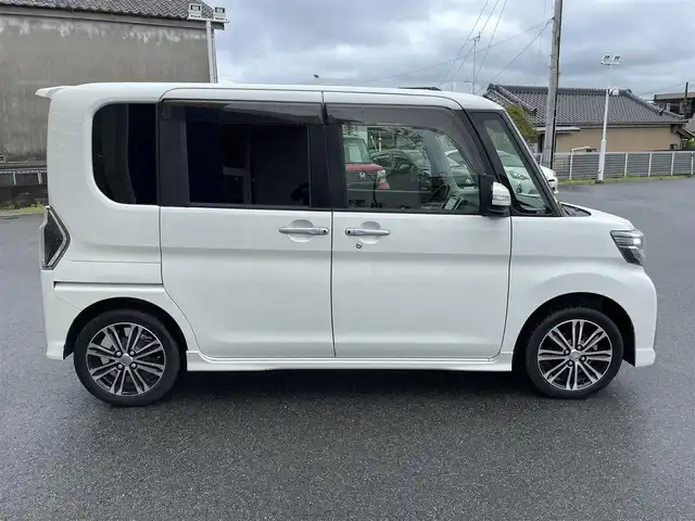 ダイハツ タント カスタム RS トップED SAⅡ 福島県 2016(平28)年 10.5万km パールホワイトⅢ (株)IDOMが運営する【じしゃロンいわき店】の自社ローン専用車両になります。こちらは現金またはオートローンご利用時の価格です。自社ローンご希望の方は別途その旨お申付け下さい/登録時走行距離104726km/純正8インチディーラーオプションナビゲーション/（AM/FM/SD/HDMI/USB)/Bluetooth接続/レザーステアリング/ステアリングスイッチ/エコアイドリングストップ/スマートアシストII/両側パワースライドドア/リアサンシェードフィルム/純正ブラックソフトレザーシート