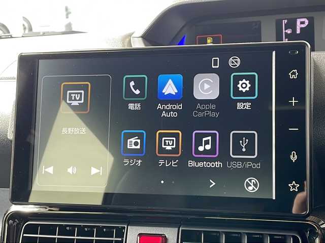 ダイハツ タント カスタム X 長野県 2023(令5)年 2.3万km クロムグレーメタリック 純正ディスプレイオーディオフルセグTV/両側パワースライドドア/ドライブレコーダー/ハーフレザーシート/シートヒーター /前後コーナーセンサー/純正１４インチアルミ/保証書/スペアキー