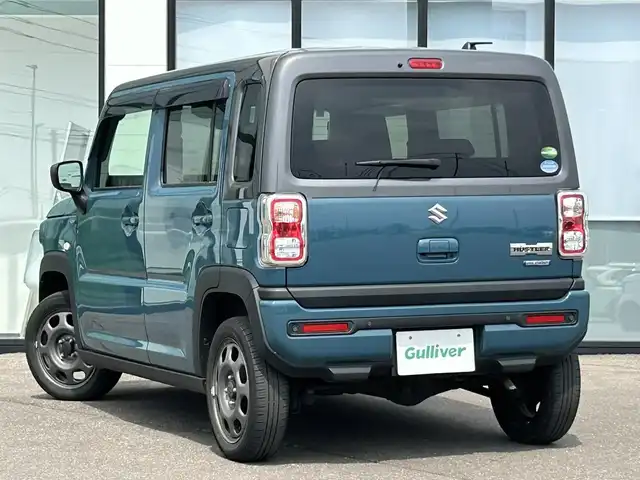 スズキ ハスラー HYBRID G 道南・函館 2021(令3)年 4.9万km デニムブルー ガンメタリック 2トーン 純正ナビ/フルセグＴＶ/衝突軽減ブレーキ/エンジンスターター/バックカメラ/シートヒーター/コーナーセンサー/オートライト/アイドリングストップ/ダウンヒルコントロールアシスト/車線逸脱警報装置