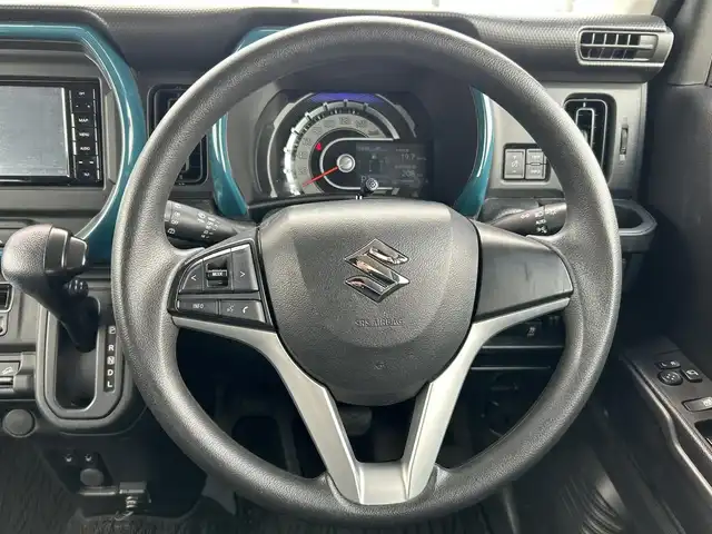 スズキ ハスラー HYBRID G 道南・函館 2021(令3)年 4.9万km デニムブルー ガンメタリック 2トーン 純正ナビ/フルセグＴＶ/衝突軽減ブレーキ/エンジンスターター/バックカメラ/シートヒーター/コーナーセンサー/オートライト/アイドリングストップ/ダウンヒルコントロールアシスト/車線逸脱警報装置