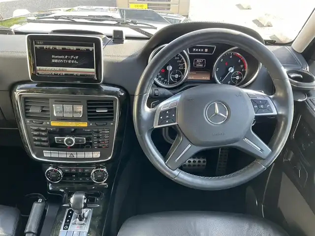 メルセデス・ベンツ ゲレンデヴァーゲン Ｇ３５０ ロング ブルーテック 滋賀県 2014(平26)年 10.3万km 黒 車検8年3月まで/ディーゼルターボ車/ラグジュアリーパッケージ/・サンルーフ/黒革シート/フルタイム4WD/純正ナビ/Bluetooth、フルセグテレビ/バックカメラ/ETC2.0/前席シートヒーター/前席パワーシート/前ドライブレコーダー/クルーズコントロール/スペアキー有り/取扱説明書