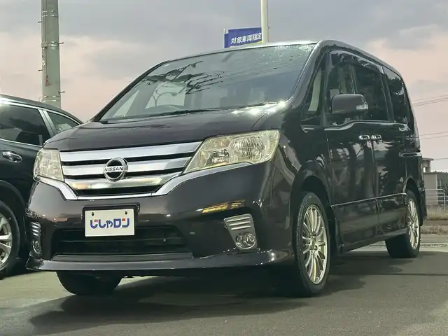 日産 セレナ ハイウェイスター 道北・旭川 2013(平25)年 12.3万km オーロラモーヴ (株)IDOMが運営する【じしゃロン旭川店】の自社ローン専用車両になります。こちらは現金またはオートローンご利用時の価格です。自社ローンご希望の方は別途その旨お申付け下さい/　/・純正ナビ(CD/DVD/BT/SD/フルセグ)/・バックカメラ/・ETC/・クルーズコントロール/・片側パワースライドドア/・アイドリングストップ/・電動格納ウィンカーミラー/・プッシュスタート/・スマートキー1個/・フォグランプ/・現車装着スタッドレスタイヤ 社外AW205/50R17/・取扱説明書