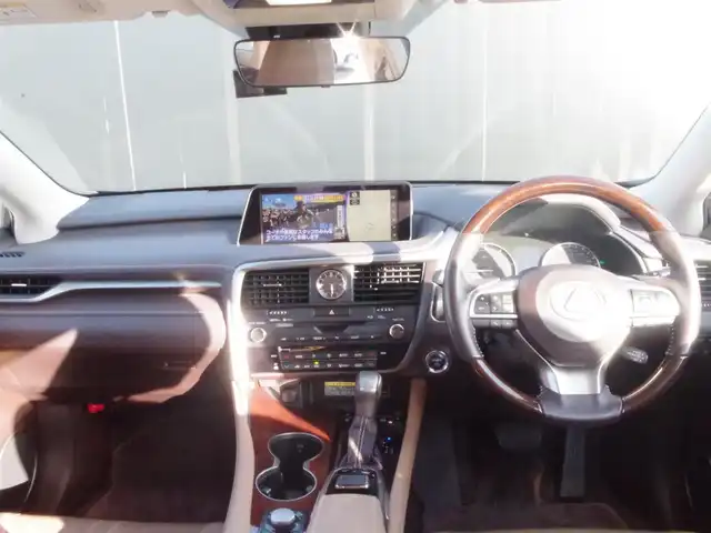 レクサス ＲＸ 450hL 岩手県 2019(平31)年 4.4万km グラファイトブラックガラスフレーク ワンオーナー/レクサスセーフティプラス/PCS/LKA/BSM/RCTA/ヘッドアップD/純正ナビ/フルセグTV/パノラマビューモニター/インテリジェントクリアランスソナー/ブラウンレザーシート/パワーシート/シートヒーター/エアシート/三眼LEDライト/パワーバックドア/DSRC/前後ドラレコ