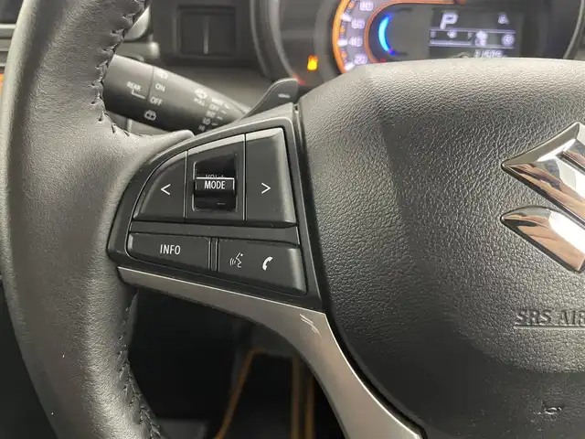 スズキ スペーシア ギア HYBRID XZターボ 埼玉県 2019(平31)年 3.2万km ブリスクブルーメタリック/ガンメタリック2トーンルーフ スズキセーフティサポート/　デュアルセンサーブレーキサポート/　車線逸脱警報/　ふらつき警報/　先行車発進お知らせ機能/社外メモリナビ（KXM-E503W）/　DTV CD DVD BT USB/両側パワースライドドア/バックカメラ/前席シートヒーター/ルーフレール/リヤサーキュレーター/ロールサンシェード/ESP（横滑り防止装置）/アイドリングストップ/エンジンスタートボタン/スマートキー/純正LEDライト＆フォグランプ/オートライト