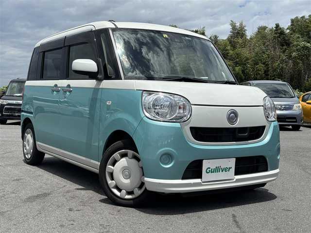 ダイハツ ムーヴ キャンバス X SA Ⅱ 奈良県 2016(平28)年 5.3万km パールホワイトⅢ/ファインミントメタリック 2トーン 社外ナビ(フルセグTV/CD/DVD/AM・FM/BT/iPod)/バックカメラ/ETC/両側スライドドア/踏み間違い防止アシスト/プリクラッシュブレーキアシスト/前後コーナーセンサー/レーンキープアシスト/純正ドアバイザー/純正フロアマット/ISOFIX