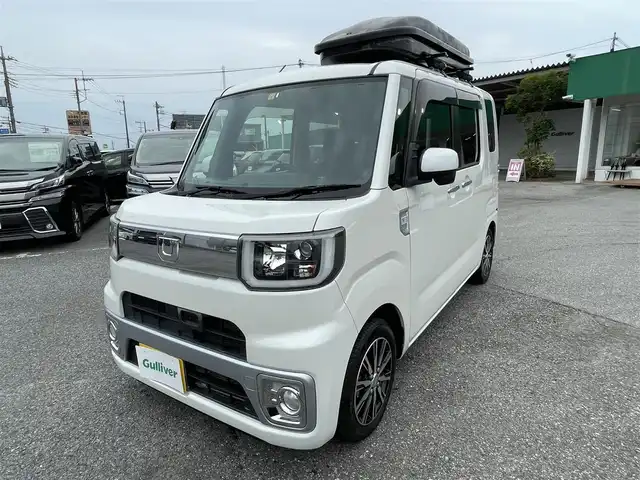 ダイハツ ウェイク X ファインセレクション SA 千葉県 2016(平28)年 7.3万km パールホワイトⅢ ワンオーナー/スマートアシスト/・衝突軽減ブレーキ/・誤発進抑制機能/社外SDナビ【CN-RS02WD】/・CD/DVD/MSV/Bluetooth/フルセグTV/バックカメラ/左後パワースライドドア/右後イージークローザードア/スマートキー/純正14インチアルミホイール/純正LEDヘッドライト/フォグランプ/ETC/社外ルーフBOX/ドアバイザー/サイドエアバッグ/新車時保証書＆取扱説明書