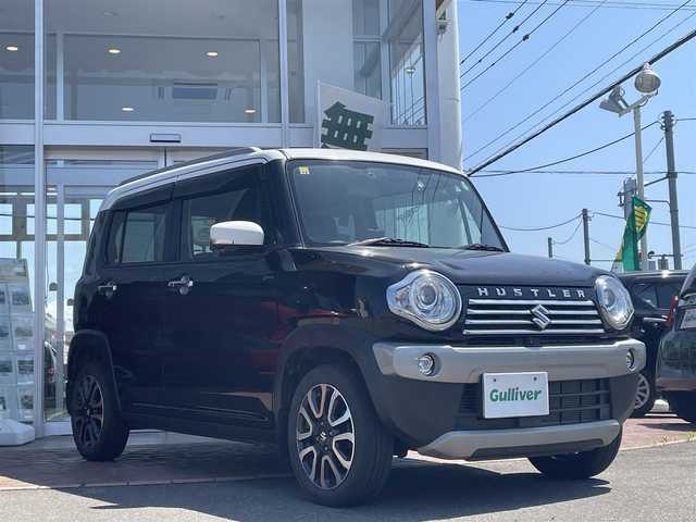 スズキ ハスラー Jスタイル Ⅱ ターボ 道央・札幌 2016(平28)年 4.8万km ブルーイッシュブラックパール 登録時走行距離47201ｋｍ/　４　W　D　/寒冷地仕様/ターボ車/純正メモリナビ（CD/FM/AM/BT)/フルセグ（走行中視聴不可）/バックカメラ/全周囲カメラ/アイドリングストップ/クルーズコントロール（追従走行なし）/ドアバイザー/プッシュスタート/ウィンカーミラー/ETC/MTモード付AT/スペアキー×１/ドライブレコーダー/ベンチシート/純正フロアマット/シートヒーター（運転席）/ルーフレール/横滑り防止装置/レーンキープアシスト/盗難防止装置/衝突軽減ブレーキ/オートライト/ダウンヒルアシストコントロール/ミラーヒーター/ステアリングスイッチ/電動格納ミラー/バニティミラー/フォグランプ/パドルシフト