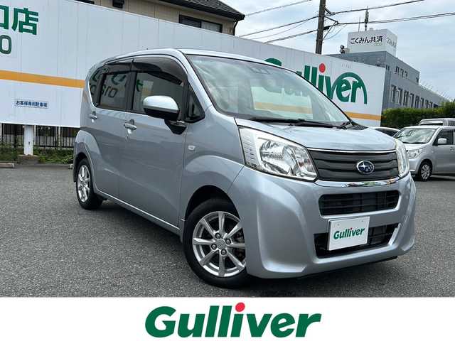 スバル ステラ G スマートアシスト 山口県 2017(平29)年 2.6万km ブライトシルバーメタリック 社外CD/USB/AUX/純正１４インチアルミホイール/オートライト/オートハイビーム/ヘッドライトレベライザー/右前席シートヒーター/衝突被害軽減ブレーキ/横滑り防止/アイドリングストップ/スマートキー×２/純正フロアマット/純正ドアバイザー/電動格納ドアミラー(オート機能付き)