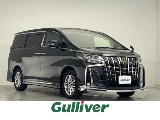 トヨタ アルファードハイブリット S タイプゴールドⅡ 滋賀県 2022(令4)年 3.2万km ブラック 禁煙車/純正ナビ/（Bluetooth/USB/Miracast）/両側パワースライドドア/バックカメラ/サンルーフ/モデリスタエアロキット/トヨタセーフティセンス/　-レーダークルーズコントロール/　-オートマチックハイビーム/　-レーントエーシングアシスト/　-レーンディパーチャーアラート/　-プリクラッシュセーフティ/　-ロードサインアシスト/ドライブレコーダー（前後）/コーナーセンサー/３眼LEDライト/電動リアゲート/電動パーキングブレーキ/ブレーキホールド/ステアリングスイッチ/ビルトインETC/ダブルエアコン