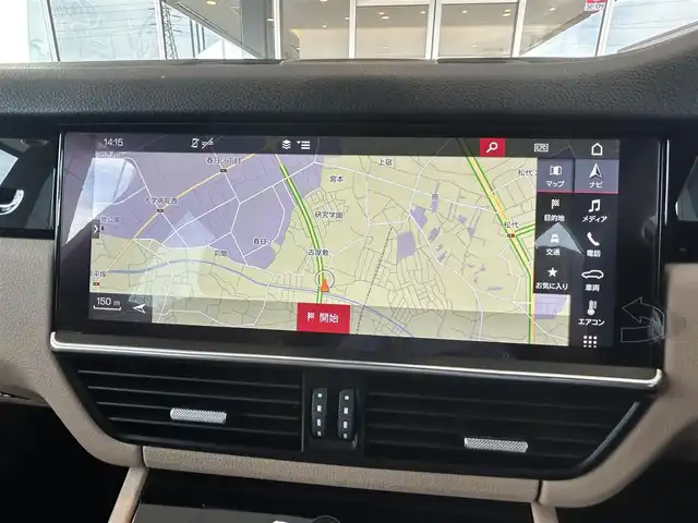 ポルシェ カイエン 茨城県 2019(令1)年 5.5万km 紺 純正ナビ/（AM.FM.BT.USB）/全周囲カメラ/ETC2.0/ドラレコ/ベージュ革シート/ACC/BSM/D/N席パワーシート/D/N席シートヒーター/パワーバックドア/コーナーセンサー/純正21インチAW/パドルシフト