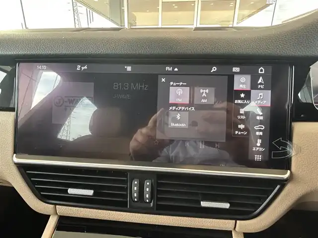 ポルシェ カイエン 茨城県 2019(令1)年 5.5万km 紺 純正ナビ/（AM.FM.BT.USB）/全周囲カメラ/ETC2.0/ドラレコ/ベージュ革シート/ACC/BSM/D/N席パワーシート/D/N席シートヒーター/パワーバックドア/コーナーセンサー/純正21インチAW/パドルシフト