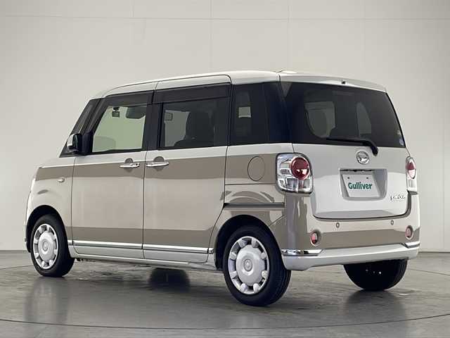 ダイハツ ムーヴ キャンバス X メイクアップ リミテッド SAⅢ 宮崎県 2018(平30)年 6.1万km パールホワイトⅢ/ナチュラルベージュマイカメタリック 2トーン 禁煙車/衝突被害軽減ブレーキ/純正ナビTV/（NSZN-W67D/CD/Bluetooth/フルセグTV)/純正セキュリティアラーム/純正LEDフォグ/純正フロアマット/社外ドライブレコーダー/社外ETC/両側電動スライドドア/オートマチックハイビーム/パノラミックビューモニター/オート電動格納ミラー/オートエアコン/リアプライバシーガラス/スマート/プッシュエンジンスタート/新車時保証書/取扱い説明書