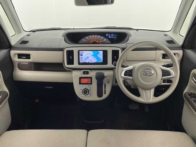 ダイハツ ムーヴ キャンバス X メイクアップ リミテッド SAⅢ 宮崎県 2018(平30)年 6.1万km パールホワイトⅢ/ナチュラルベージュマイカメタリック 2トーン 禁煙車/衝突被害軽減ブレーキ/純正ナビTV/（NSZN-W67D/CD/Bluetooth/フルセグTV)/純正セキュリティアラーム/純正LEDフォグ/純正フロアマット/社外ドライブレコーダー/社外ETC/両側電動スライドドア/オートマチックハイビーム/パノラミックビューモニター/オート電動格納ミラー/オートエアコン/リアプライバシーガラス/スマート/プッシュエンジンスタート/新車時保証書/取扱い説明書