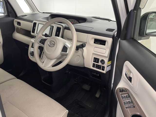 ダイハツ ムーヴ キャンバス X メイクアップ リミテッド SAⅢ 宮崎県 2018(平30)年 6.1万km パールホワイトⅢ/ナチュラルベージュマイカメタリック 2トーン 禁煙車/衝突被害軽減ブレーキ/純正ナビTV/（NSZN-W67D/CD/Bluetooth/フルセグTV)/純正セキュリティアラーム/純正LEDフォグ/純正フロアマット/社外ドライブレコーダー/社外ETC/両側電動スライドドア/オートマチックハイビーム/パノラミックビューモニター/オート電動格納ミラー/オートエアコン/リアプライバシーガラス/スマート/プッシュエンジンスタート/新車時保証書/取扱い説明書