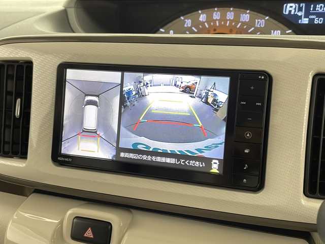 ダイハツ ムーヴ キャンバス X メイクアップ リミテッド SAⅢ 宮崎県 2018(平30)年 6.1万km パールホワイトⅢ/ナチュラルベージュマイカメタリック 2トーン 禁煙車/衝突被害軽減ブレーキ/純正ナビTV/（NSZN-W67D/CD/Bluetooth/フルセグTV)/純正セキュリティアラーム/純正LEDフォグ/純正フロアマット/社外ドライブレコーダー/社外ETC/両側電動スライドドア/オートマチックハイビーム/パノラミックビューモニター/オート電動格納ミラー/オートエアコン/リアプライバシーガラス/スマート/プッシュエンジンスタート/新車時保証書/取扱い説明書