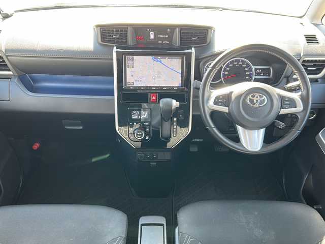 トヨタ ルーミー カスタムG S 富山県 2018(平30)年 4.5万km レーザーブルークリスタルシャイン 両側パワースライドドア/スマートキー×２/純正メモリーナビ(NSZT-Y66T)/DVD/MSV/BT/フルセグＴＶ/ビルトインＥＴＣ/バックカメラ/純正フルエアロ/前席シートヒーター/リモコンエンジンスターター/プッシュスタート/LEDヘッドライト/フォグ/クルーズコントロール/衝突安全ブレーキ/レーンキープアシスト/横滑り防止装置/アイドリングストップ/オートライト/ISOFIX対応/純正15インチAW/保証書・取説・ナビ取説/点検整備記録簿(R7.1/R5.1)