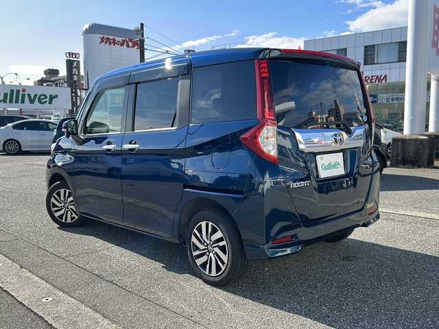 トヨタ ルーミー カスタムG S 富山県 2018(平30)年 4.5万km レーザーブルークリスタルシャイン 両側パワースライドドア/スマートキー×２/純正メモリーナビ(NSZT-Y66T)/DVD/MSV/BT/フルセグＴＶ/ビルトインＥＴＣ/バックカメラ/純正フルエアロ/前席シートヒーター/リモコンエンジンスターター/プッシュスタート/LEDヘッドライト/フォグ/クルーズコントロール/衝突安全ブレーキ/レーンキープアシスト/横滑り防止装置/アイドリングストップ/オートライト/ISOFIX対応/純正15インチAW/保証書・取説・ナビ取説/点検整備記録簿(R7.1/R5.1)