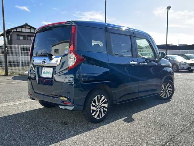 トヨタ ルーミー カスタムG S 富山県 2018(平30)年 4.5万km レーザーブルークリスタルシャイン 両側パワースライドドア/スマートキー×２/純正メモリーナビ(NSZT-Y66T)/DVD/MSV/BT/フルセグＴＶ/ビルトインＥＴＣ/バックカメラ/純正フルエアロ/前席シートヒーター/リモコンエンジンスターター/プッシュスタート/LEDヘッドライト/フォグ/クルーズコントロール/衝突安全ブレーキ/レーンキープアシスト/横滑り防止装置/アイドリングストップ/オートライト/ISOFIX対応/純正15インチAW/保証書・取説・ナビ取説/点検整備記録簿(R7.1/R5.1)