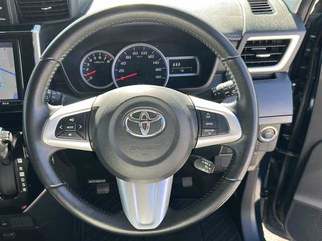 トヨタ ルーミー カスタムG S 富山県 2018(平30)年 4.5万km レーザーブルークリスタルシャイン 両側パワースライドドア/スマートキー×２/純正メモリーナビ(NSZT-Y66T)/DVD/MSV/BT/フルセグＴＶ/ビルトインＥＴＣ/バックカメラ/純正フルエアロ/前席シートヒーター/リモコンエンジンスターター/プッシュスタート/LEDヘッドライト/フォグ/クルーズコントロール/衝突安全ブレーキ/レーンキープアシスト/横滑り防止装置/アイドリングストップ/オートライト/ISOFIX対応/純正15インチAW/保証書・取説・ナビ取説/点検整備記録簿(R7.1/R5.1)