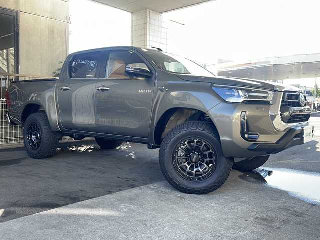 トヨタ ハイラックス Z 京都府 2022(令4)年 2.9万km オキサイドブロンズM ワンオーナー/社外11インチSDナビ/（フルセグTV・CD・DVD・BT）/バックカメラ/左サイドカメラ/レーダークルーズコントロール/衝突軽減システム/レーンキープアシスト/コーナーセンサー前後/社外17インチAW/LEDヘッドライト/ETC2.0/スペアキー有/保証書/取扱説明書